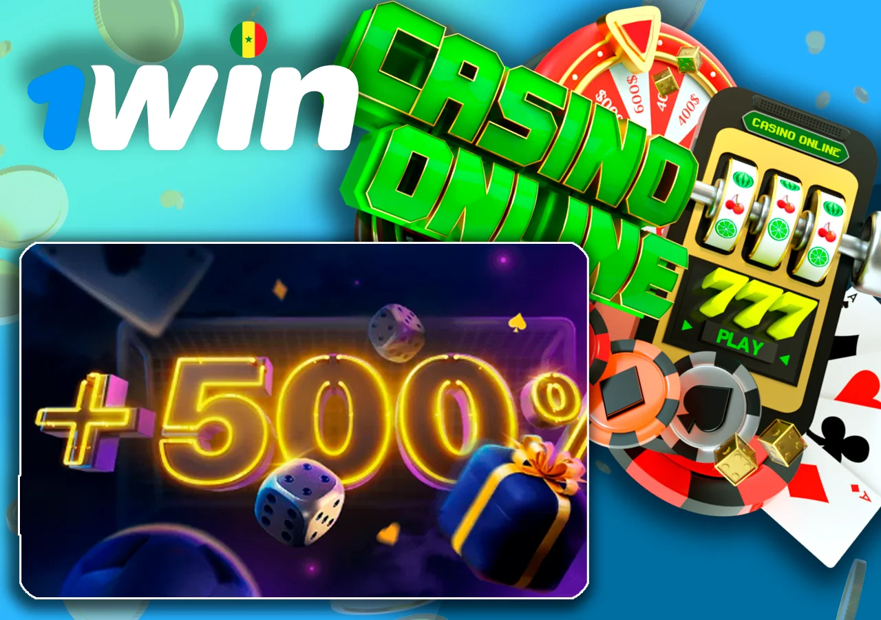 Le casino en ligne 1Win Sénégal vous offre un bonus de bienvenue de 500%