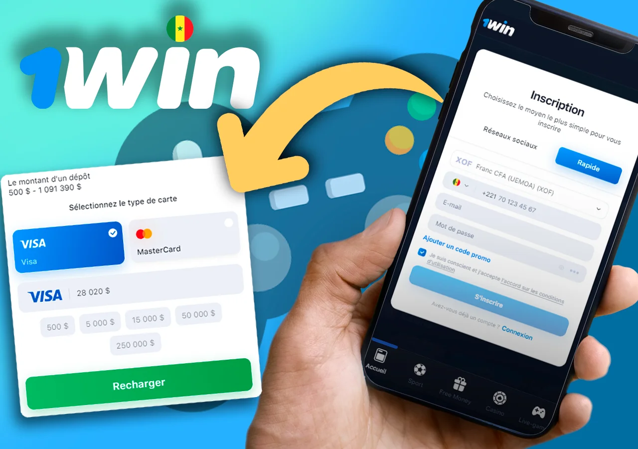 Pour commencer à jouer sur 1Win Sénégal, vous devez vous connecter à votre compte et le recharger