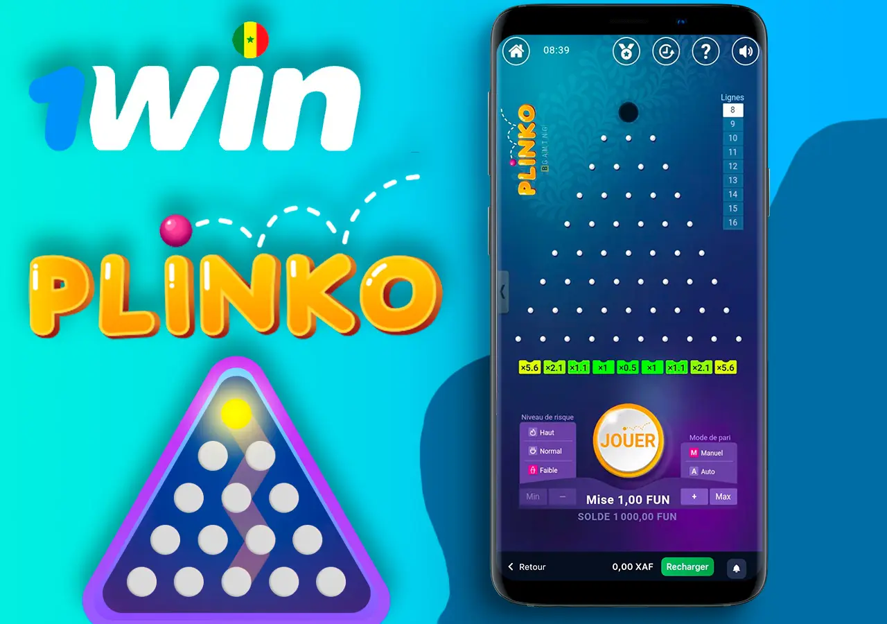 Jeu de machine à sous Plinko intéressant